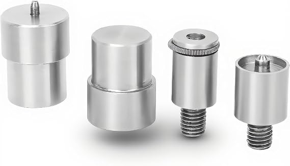 4Pcs Snap Buttons Die Tool Set for 831 651, 633,831 snap Buttons for 831,Snap Fasteners Button Die for 12mm,15mm,21.5mm,21.5mm Buttons,Electric Snap Pressing Machine Setter Replacement Kit Buttons