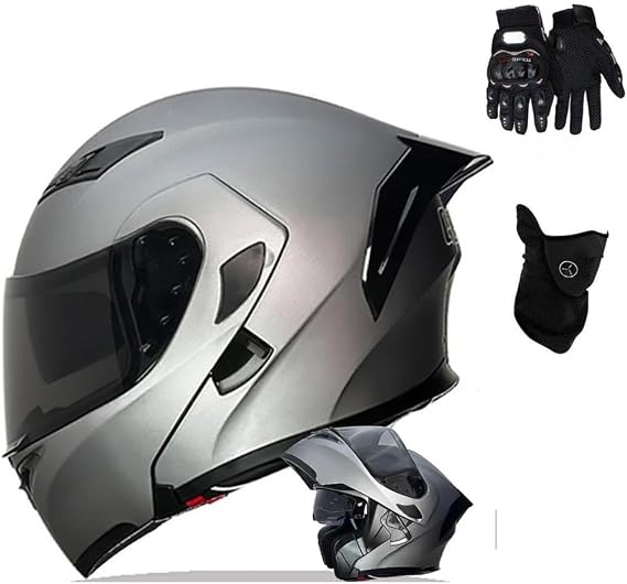 Slot Flip-up Motorcycle Modular Helmet with Double Visor DOT/ECE Approved Motorbike Modular Full Face Crash Helmet