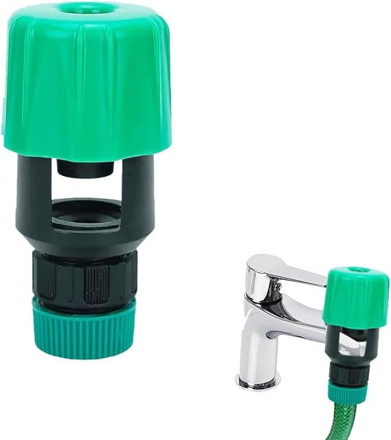 Kitchen Tap Hose Connector Universal Garden Tap Adapter Green
