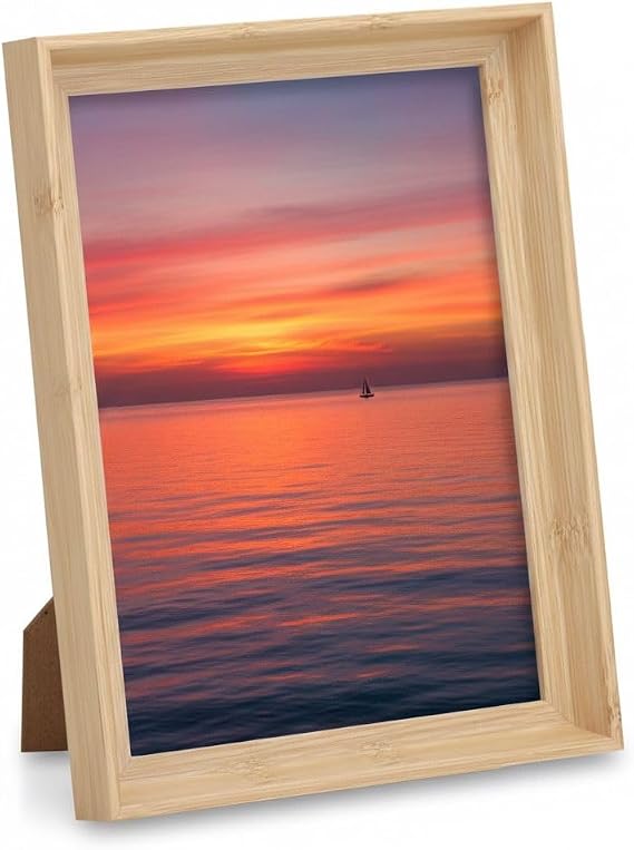 Premium Serisi 21 * 29 CM Ahşap Resim Çerçevesi (A4 Boyutunda) Kahverengi