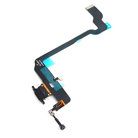 Charging Port Data Connector Flex Cable Replacement for iPhone Xs (Black)