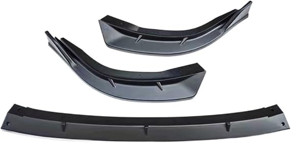 Front Bumper Compatible For Civic Tuning 2006-2011,3 PCS PP Material Lip Splitters(Matte black)