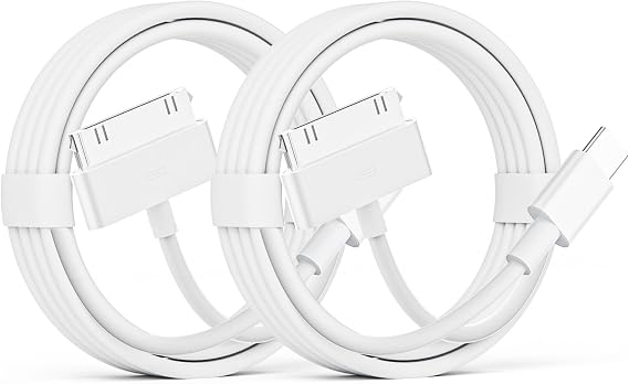USB C - 30ピンケーブル iPhone 4用 2パック/3.3フィート