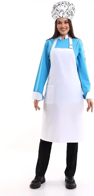 Askılı Önlük Cepli - 171 Beyaz