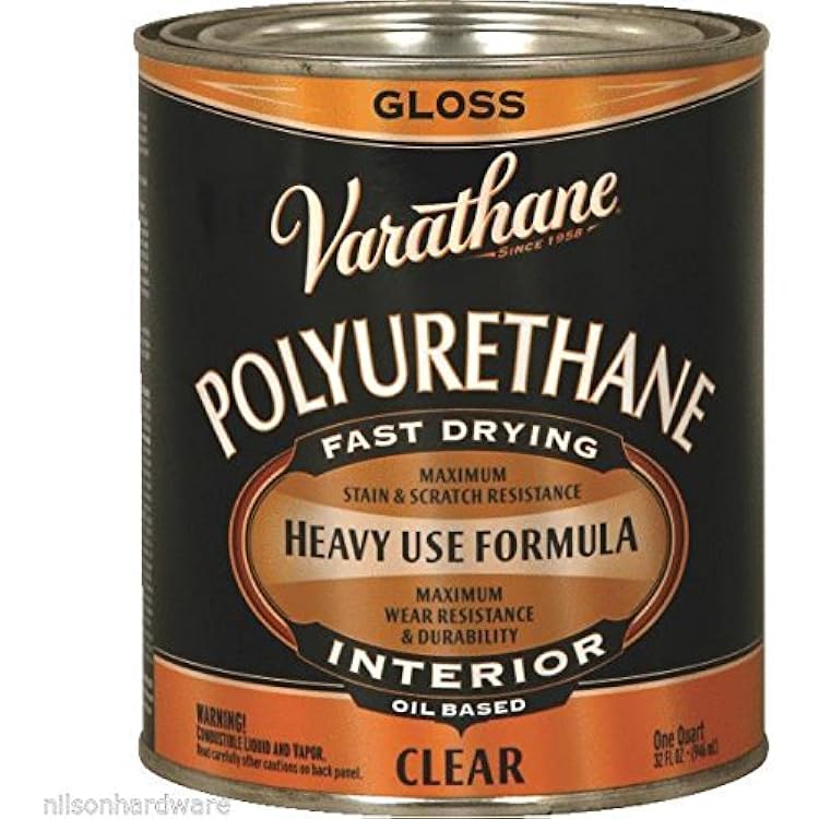 2 Qt Clear Gloss Varathane Interior Wood Floor Paneling Trim Polyurethane 9041H