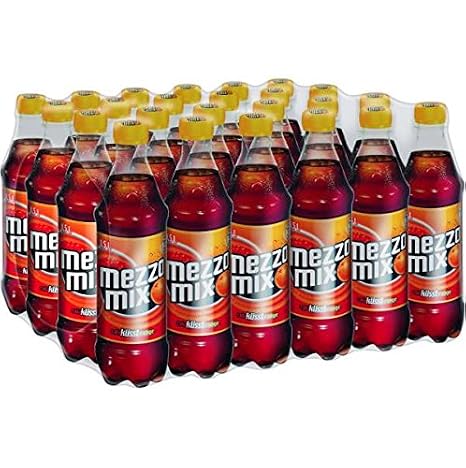 Mezzo Mix Classic Cola & Orange Soda - CASE of 24 X 0.5 l