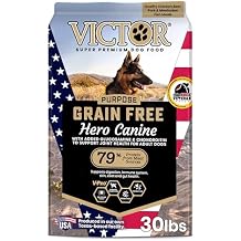 VICTOR Super Premium Dog Food Purpose Hero Canine Kibble Premium Gluten Free Dog Food for Active Adult Dogs High Protein with Glucosamine and Chondroitin for Hip and Joint Health, 30lbs