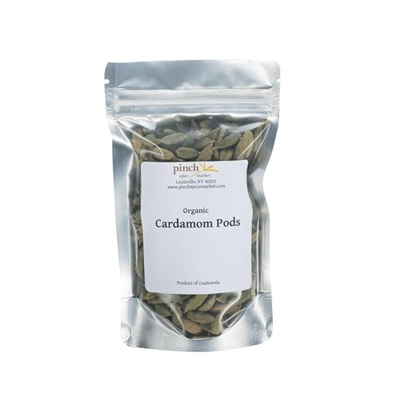 Organic Green Cardamom Pods 4 Ounce