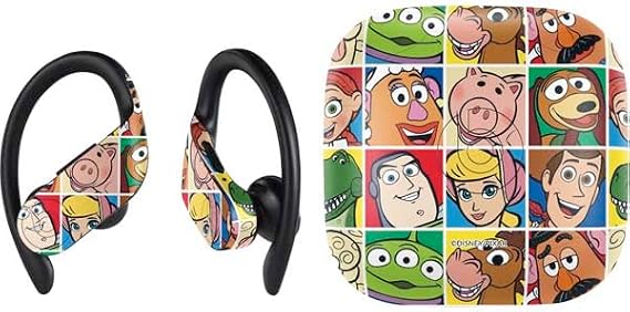 Skinit Decal Audio Skin Compatible with PowerBeats Pro - Officially Licensed Disney Toy Story Characters Collage Faces Design