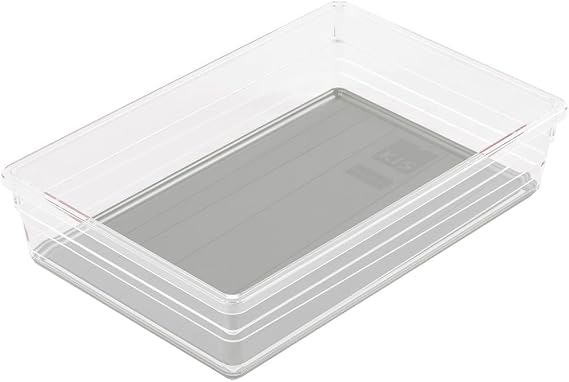 Kis "Sistemo Sorting Box, Transparent/Grey, 15 x 22.5 cm