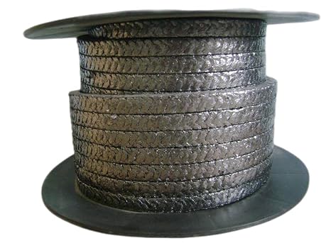 High Pressure Graphite Gland Packing with Steel Wire Packing Rope wear Resistance 5 Meters 10mm