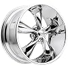 Foose Legend 20 Chrome Wheel / Rim 5x4.5 with a 32mm Offset and a 70.70 Hub Bore. Partnumber F105208565+32