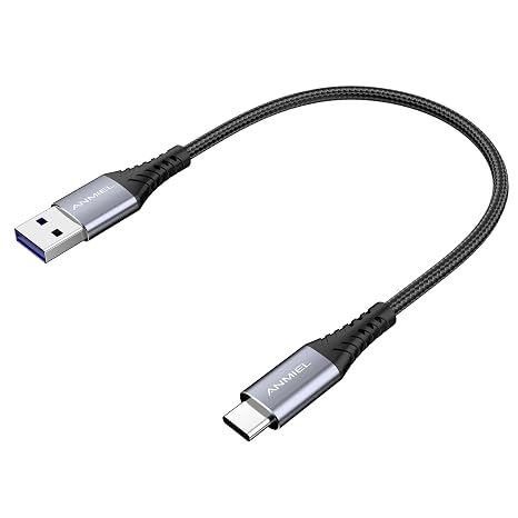 USB Type C Cable, USB C to USB 3.0 Cable (0.5M), High Durability, for Samsung Galaxy Note 8, S8, S8+, S9, S10, Sony XZ, LG V20 G5 G6, HTC 10, Xiaomi 5 and More.
