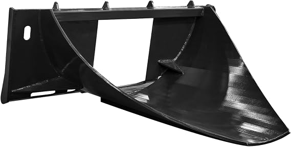 Skid Steer attachments Economy Series Stump Bucket Attachment, Universal Skid Steer Quick Tach, Serrated Leading Edge, Tree Scoop Digger for Removing Smaller Tree Stumps and Light Duty Ripping Roots