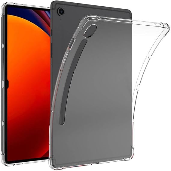 Elfia Samsung Galaxy Tab S10 Lite SM-X400 ile Uyumlu Kılıf Şeffaf Silikon Darbe ve Kamera Lens Korumalı Anti-Shock İnce Tablet Kılıfı Nitro Renksiz