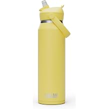 CamelBak Thrive Flip Straw Insulated Stainless Steel Water Bottle Yellow Bloom, 32oz