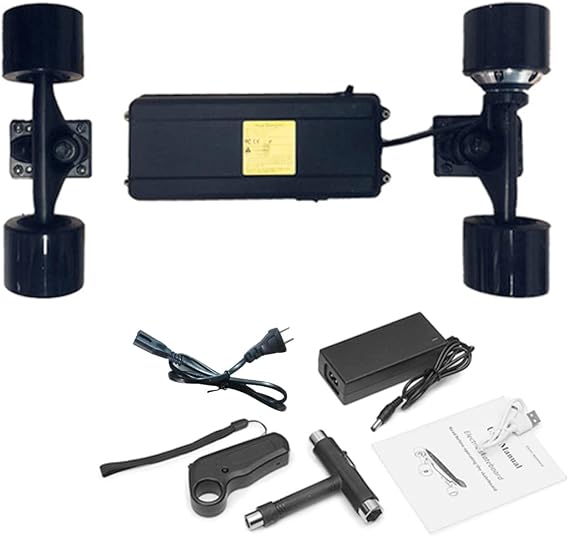 RC Electric Skateboard DIY Modification Kit, 15KM/H Max, 10KM Range, Battery Box (Without Board) for Entry-Level Skateboard Modification for Adults & Beginners (2.2AH Single-Drive Version)