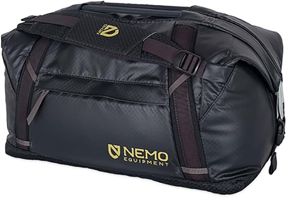 NEMO Equipment Double Haul Duffel & Tote Bag - Black - 30L