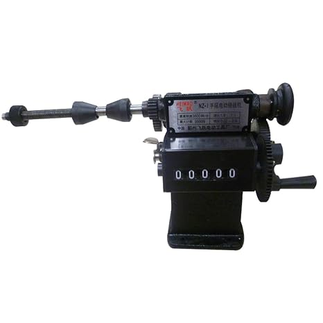 Manual Coil Counting Winding Machine Manual Dual-Purpose Coil Winding Machine Winder 0-9999 Cast iron frame and steel gear winding machine