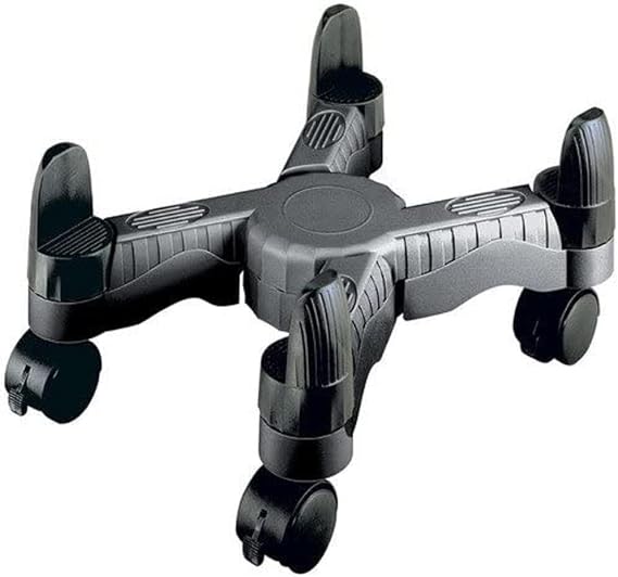 DAC MP-64-BLK Scissors-Style Mobile Cpu Tower Stand, Black