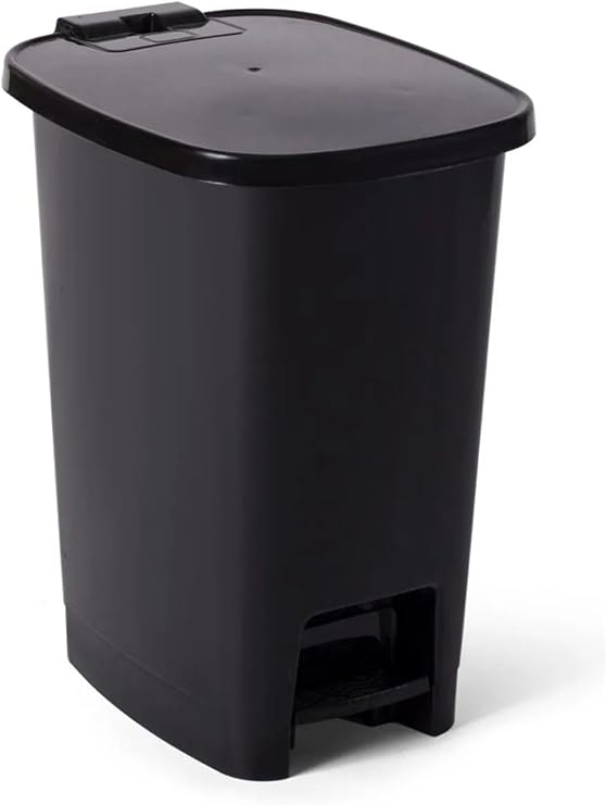 Miss Collection Luxury Series Pedal 25 Liter Trash Can Black