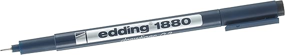 Edding 1880 technical drawing pen - black - 1 pen - 0.3 mm line width