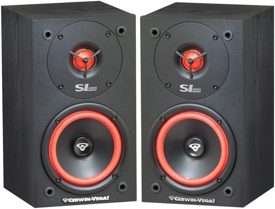 Cerwin Vega SL5M 2-Way Bookshelf Speakers, Pair by Cerwin-Vega
