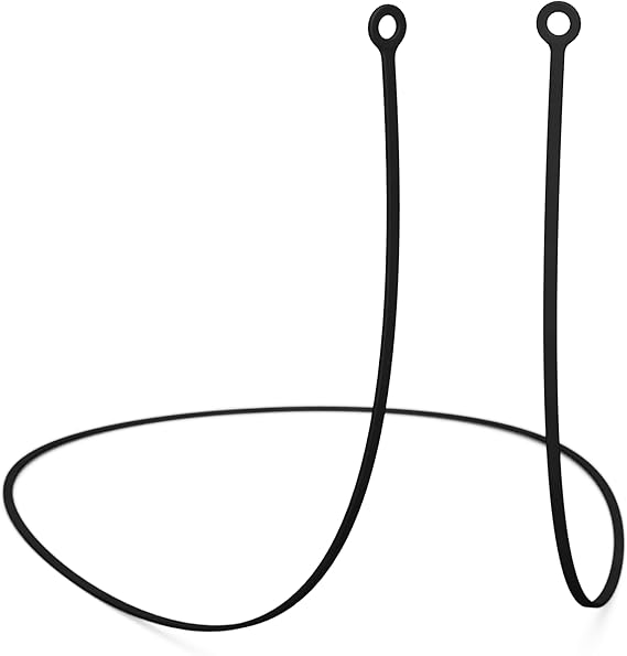 CURVD Earplug Lanyard, Soft Durable Flexible Silicone Cord Lanyards for Convenient Safe Hold of Earplugs, Earphones & Earbuds