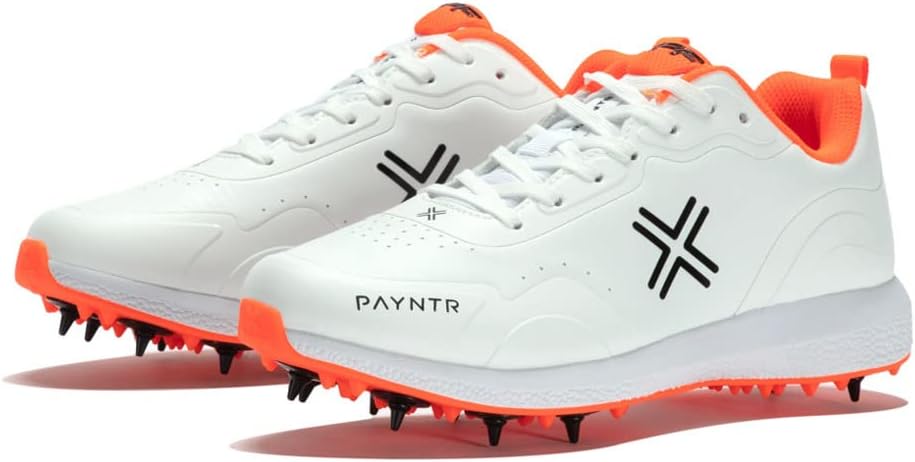 Payntr XPF-22 Cricket Spikes - 8 - White