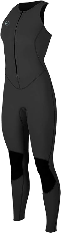 O'Neill Women's Reactor-2 1.5mm Front Zip Sleeveless Full Wetsuit, Lightweight Flexible Warmth for All Water Activities