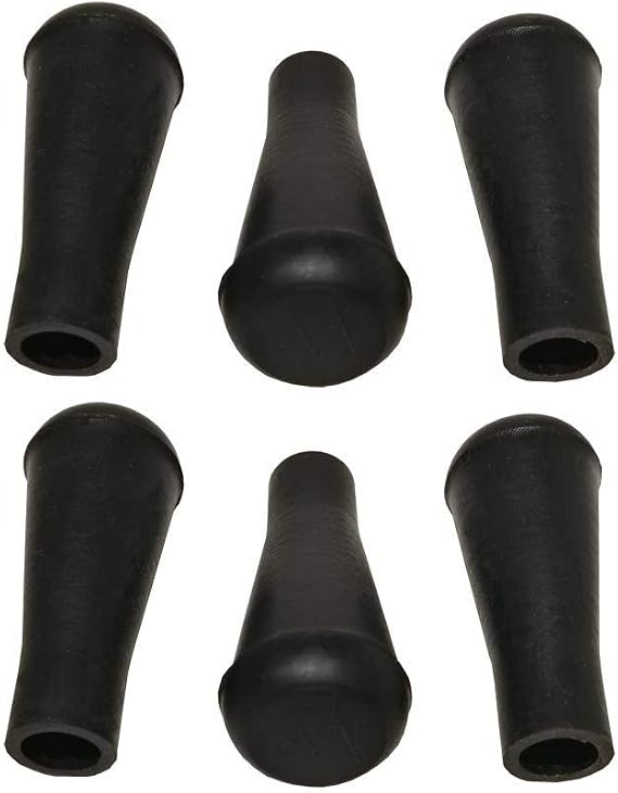 GPP 12pcs Safety Soft Rubber Blunt Broadheads 1/4" Arrow Tips Archery Practice Internal Dia 6mm