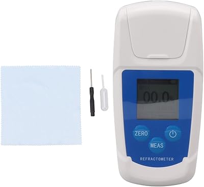 GOTOTOP Digital Brix Refractometer, 0-55% Hand Held Brix Meter with Large LCD Display for Fruits, Vegetables, Juices, Desserts & Beverages
