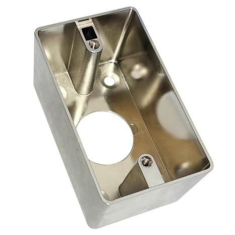 Back Box 86 * 50mm Mounting Accessory for Push Eixt/doorbell Button Switch Metal Electroplate