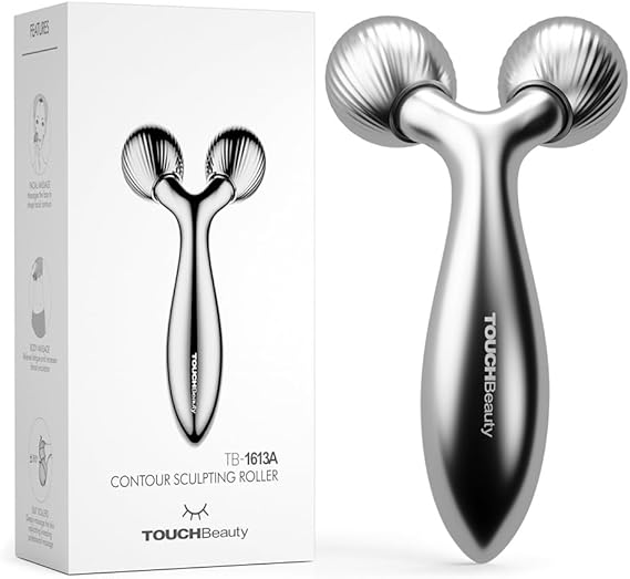 TOUCHBeauty 3D Face & Body Roller Massager - Skin Tightening, Double Chin & Facial Massager for Face, Chest, Back, Arms, Waist, Legs AG-1613A