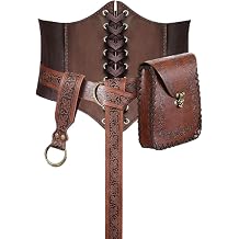 Renaissance Corset, Medieval Leaf Belt, Hiking Skirt, Embossed Fanny Pack