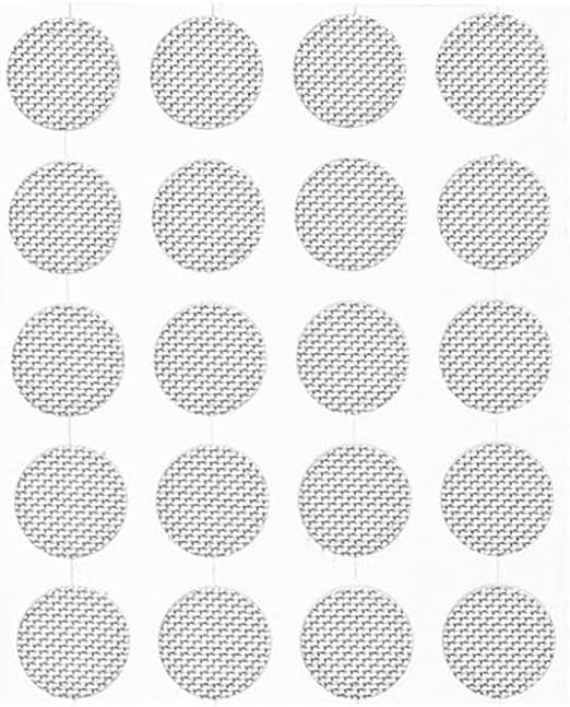 20Pcs/Set Silver Earbuds Filters Earphone Filter Mesh,Earbud and in-Ear Headphones Earphone Protective Filters Earphones Accessories(4mm)