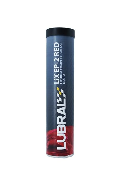 Lithium Complex EP2 RED Grease | Premium Multipurpose Lubricant | Exceptional Antiwear and Antifriction Control | Reliable Choice for Severe Applications | 5-Pack of 14Oz.