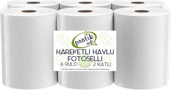 21 cm Fotoselli Hareketli Kağıt Havlu 6 Rulo