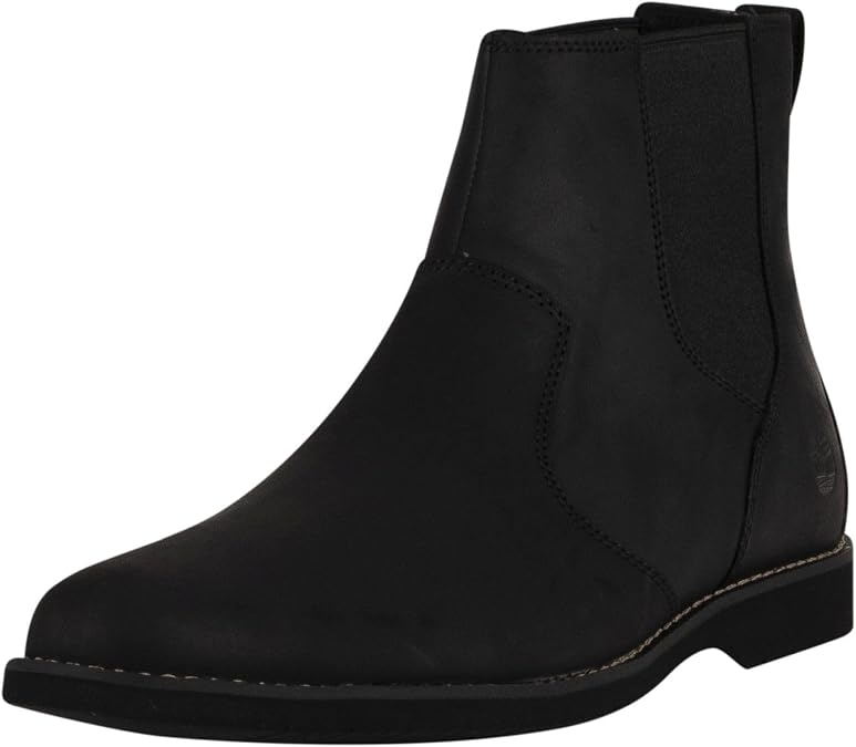 Timberland Men's Woodhull Chelsea Basic Boots, Black Full Grain, 7.5 UK