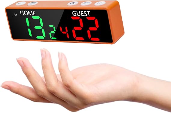 Mini Digital Scoreboard - Portable Tabletop Scoreboard for Games, Wireless Electronic Scoreboard with Buzzer, Score Keeper for Cornhole/Pickleball/Backyard Fun/Game Night