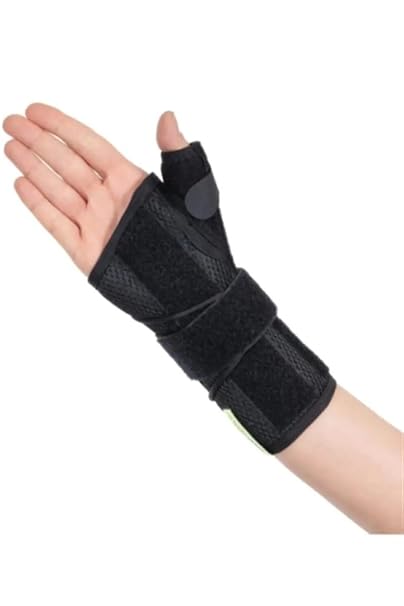 Bluewell Thumb Support Lace Up Hand Wrist Splint – Mesh, Double Sided, Disembodied, Orthopedic Support