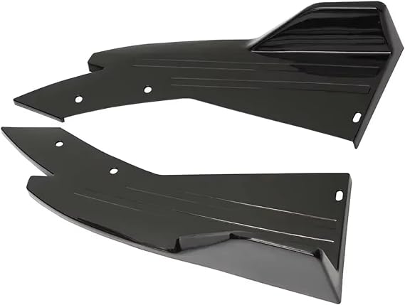 Car Rear Diffuser For BMW E46 E90 325i 335i 330i For M3 Rear Bumper Diffuser Splitter Spoiler Canards Side Skirts Cover Sticker Trim(Black)