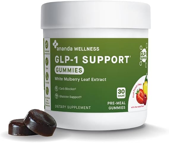 GLP-1 Support Gummies White Mulberry Leaf Extract, 30 Count