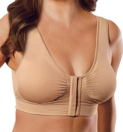 Miracle Bamboo Comfort Bra All Day Best Lift Comfort and Support- Black- Medium (Bust 35"-37")
