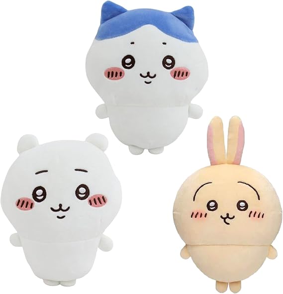 Cute Cartoon Plush, Cute Stuffed Figure Birthday Gift for Kids (3 Pcs)