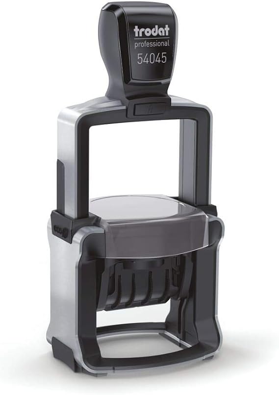 Trodat Professional 54045 Date and Text Stamp - 45 mm Diameter