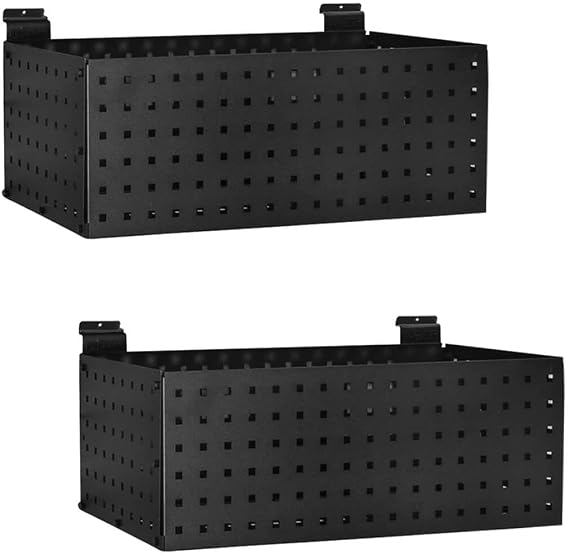 PROSLAT Stealth Slatwall Basket (2-Pack)