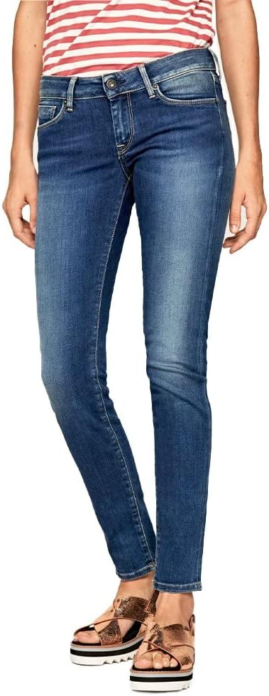 Pepe Jeans Soho Jeans Women Z63 / Blue/Medium - EU 40 (US 30/30) - Skinny Jeans Pants