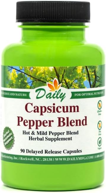 Daily Manufacturing Capsicum Pepper Blend (Capsaicin in The Active Ingredient in Cayenne Pepper)