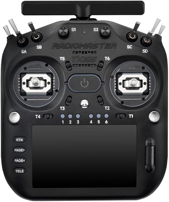 RadioMaster TX16S MK3 Dual-Band Gemini V6 Hall Gimbal 5 inch IPS Touchscreen EdgeTX ExpressLRS Radio Controller (Black)